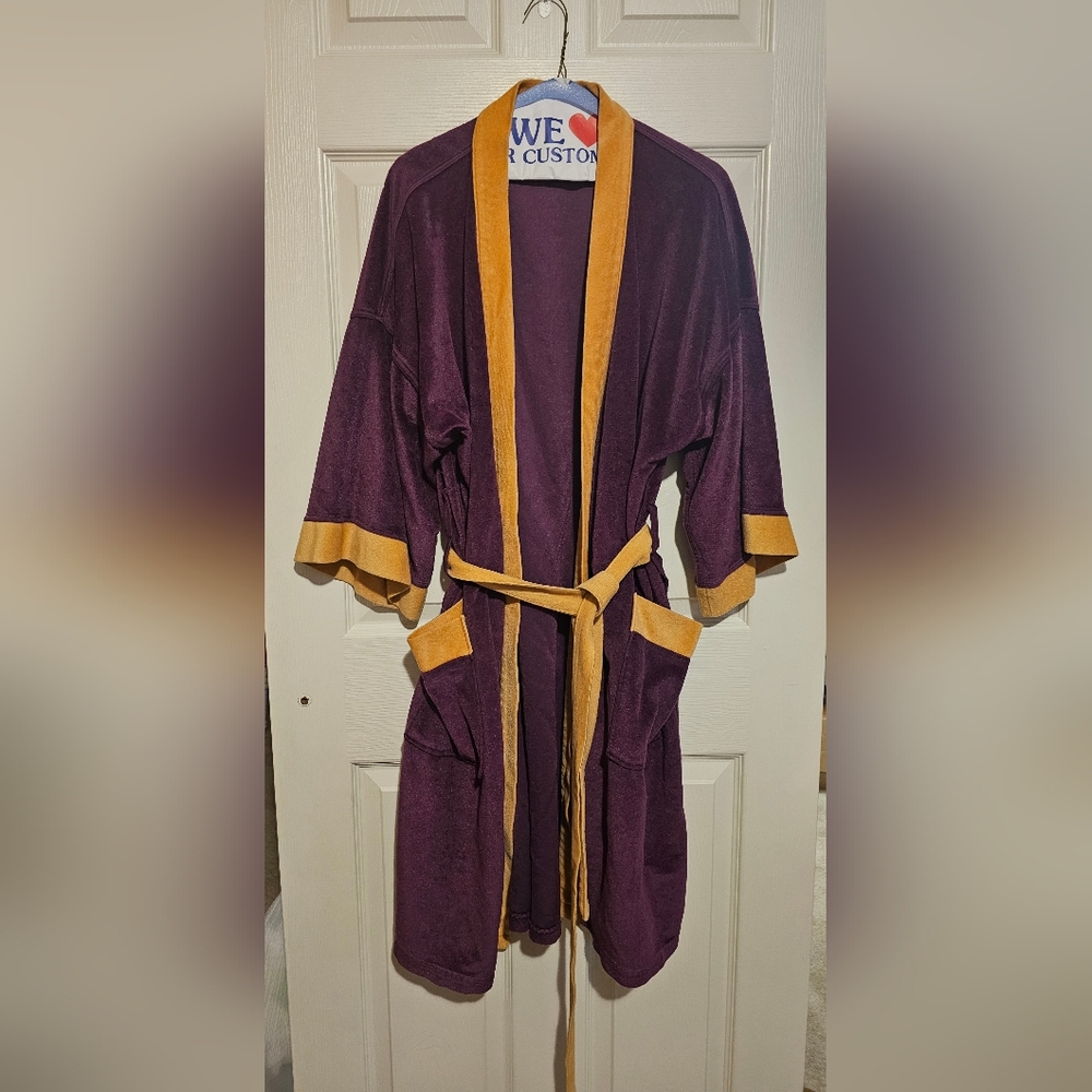 Vintage Purple & Gold Robe by Weldon One Size
